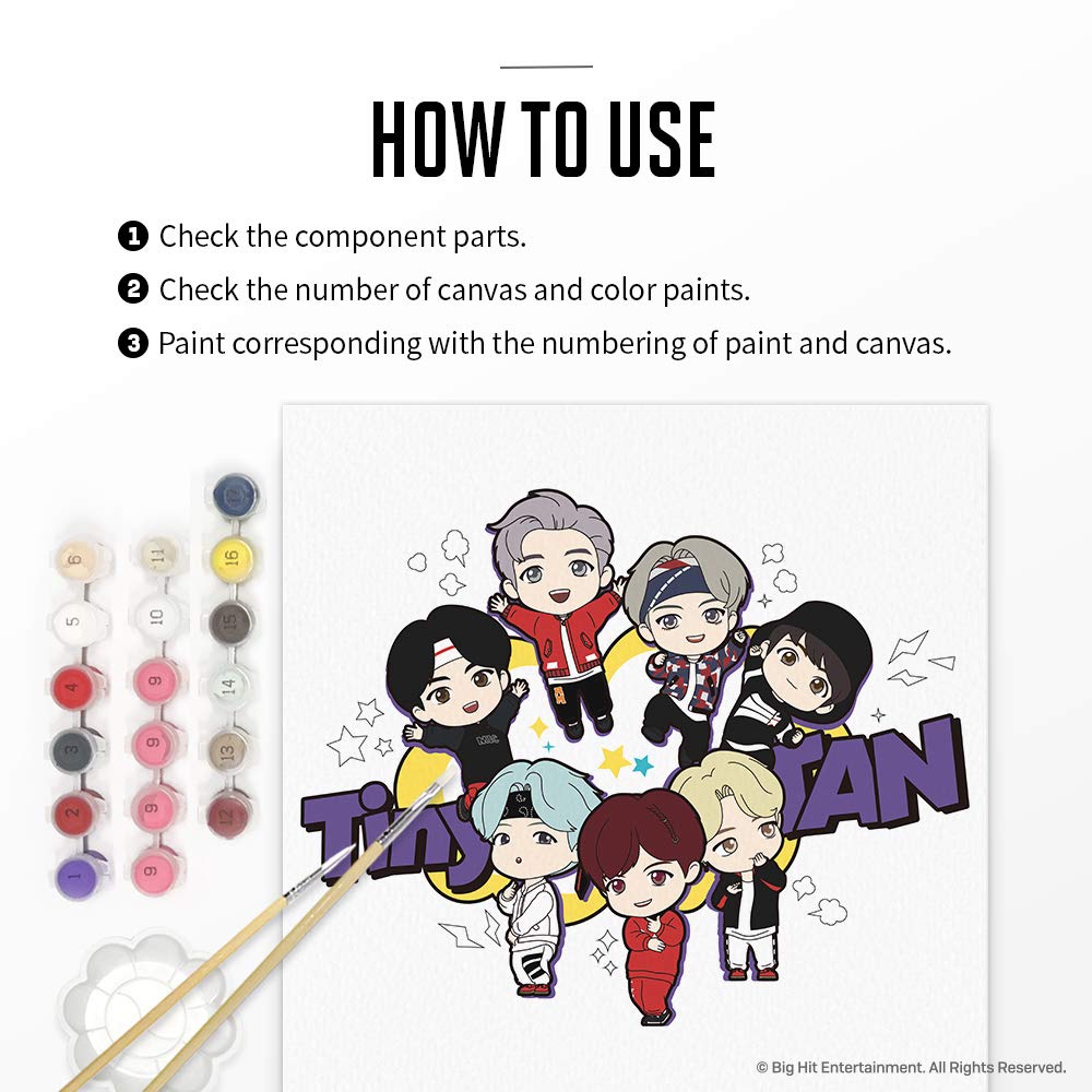 Amazon.com: I LOVE PAINTING BTS TinyTAN Official Merchandise